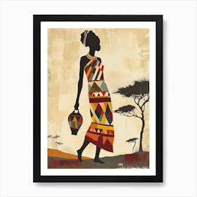 Desert Dream|The African Woman Series | Boho Art Print