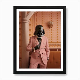 Darth Vader In Wes Anderson Style 17 Art Print