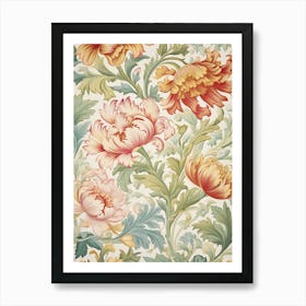 Floral Wallpaper 43 Art Print