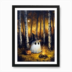 Ghost In The Woods 2 Art Print