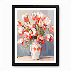 Bleeding Heart Flower Still Life Painting 3 Dreamy Art Print