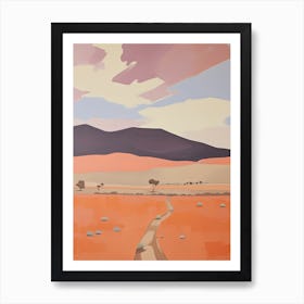 Patagonian Desert (Patagonian Steppe)   Argentina, Contemporary Abstract Illustration 4 Art Print