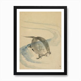 A Tortoise, Katsushika Hokusai Art Print