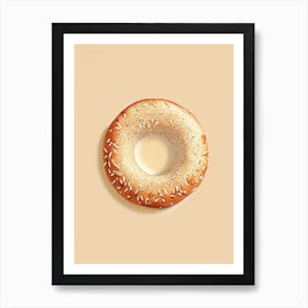 Multi Grain Bagel Marker Art 1 Art Print