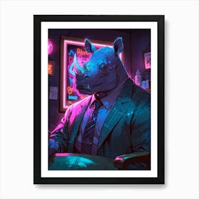 Rhino 6 Art Print