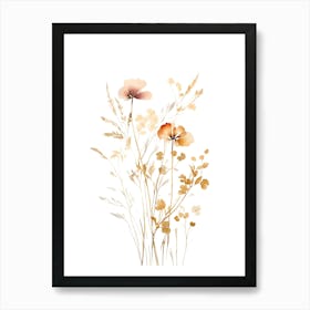 Watercolor Flowers 13 Art Print