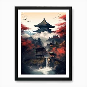 Asian Landscape Painting 13 Art Print