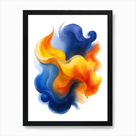 Fire And Water 2 Art Print