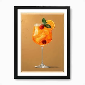 Aperol Spritz Orange 64 Art Print