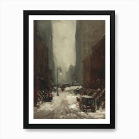 Winter In New York Art Print