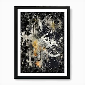 Cat Watercolor Art Print