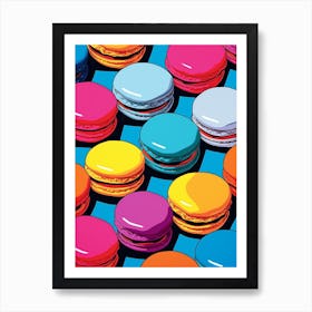 Pop Art Macaron Pattern 2 Art Print