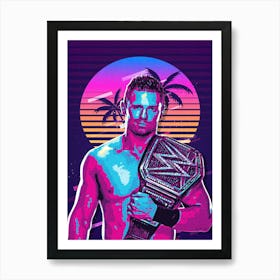 The Miz 80s Retro Art Print