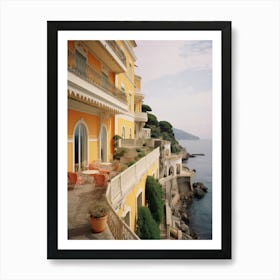 View Of A Hotel In The Mediterranean Summer Vintage Photography Art Print