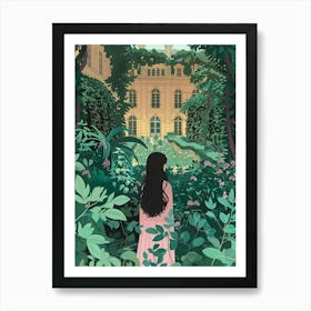 In The Garden Park Of The Palace Of Versailles France 3 Art Print