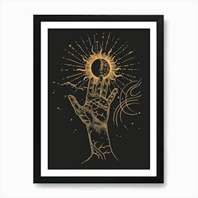 Astrology Hand 1 Art Print