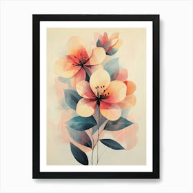 Abstract Floral Painting Art Print