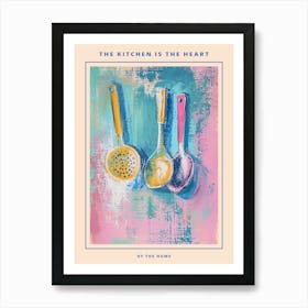 Kitsch Kitchen Utensils Painting 3 Poster Art Print