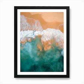 Aerial View Of A Beach 13 Art Print