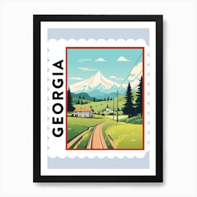 Georgia 2 Travel Stamp Poster Art Print