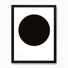 Black Dot Art Print
