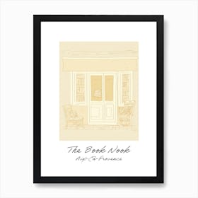 Aix En Provence The Book Nook Pastel Colours 4 Poster Art Print