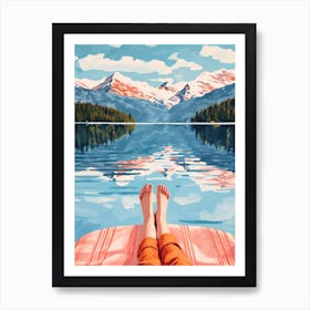 Into The Mountains I Go, Illustration 0 Art Print