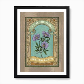 Flower Garden French Poster Art Print