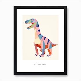 Nursery Dinosaur Art Allosaurus 2 Poster Art Print