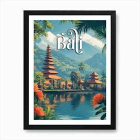 Bali Paradise: Majestic Mount Meru Art Print