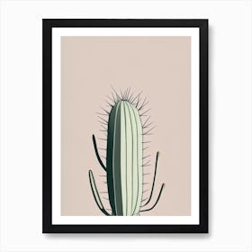 Spider Cactus Simplicity 2 Art Print