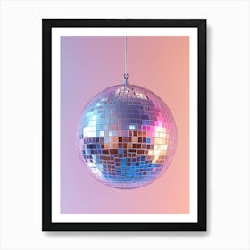 Disco Ball, Disco Ball Wall Art, Retro Wall Décor Póster