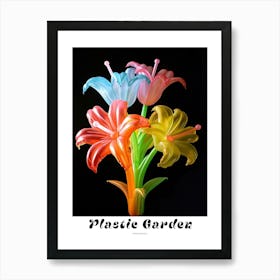 Bright Inflatable Flowers Poster Honeysuckle 2 Art Print