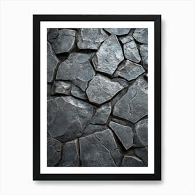 Stone Wall Texture Art Print