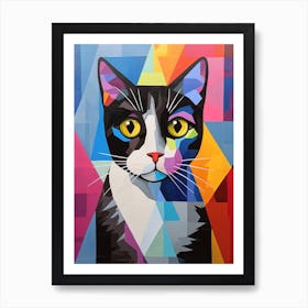 Cat Abstract Pop Art 5 Art Print
