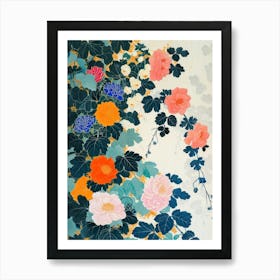 Hokusai Great Japan Botanical Japanese 2 Art Print