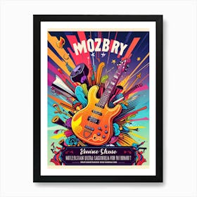 Mozby Concert Poster Art Print