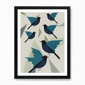 Birds In Flight 1 Art Print