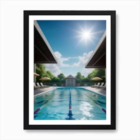 Swimming Pool Art Art Print