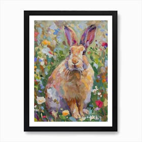 Flemish Giant Rabbit Painting 2 Art Print