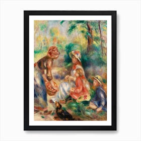 Apple Vendor(1890), Pierre Auguste Renoir Art Print