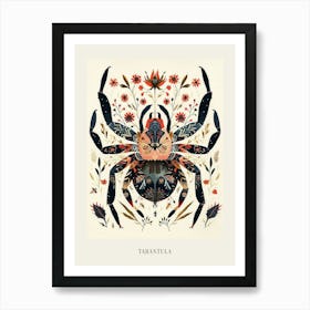 Colourful Insect Illustration Tarantula 2 Poster Art Print