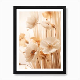 Boho Dried Flowers Anemone 3 Art Print