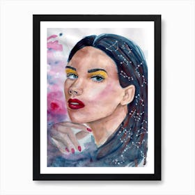 Watercolor Of A Woman_ Art by Ana Filipa Art Print