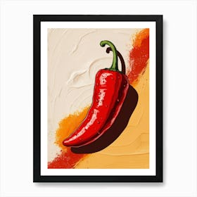 Red Chili Pepper Art Print