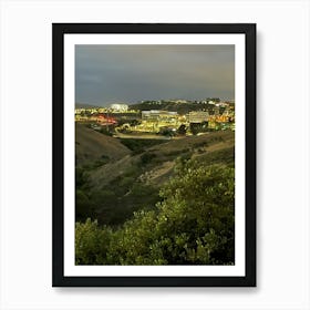 San Diego Skyline At Night Art Print