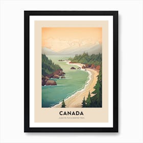 Juan De Fuca Marine Trail Canada 1 Vintage Hiking Travel Poster Art Print