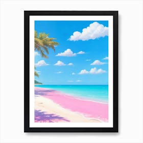 Pink Sand Beach Art Print