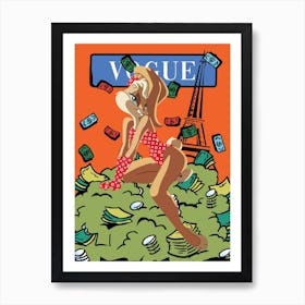 Bunny Fashion Week Art Print