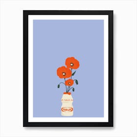 Poppies In Yakult Art Print